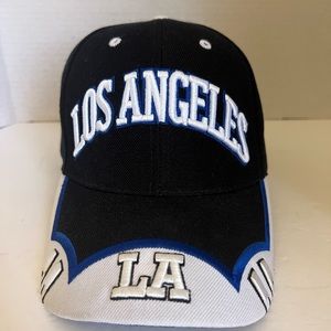 LA Dodgers Baseball Hat - Black Cap Adjustable Strap